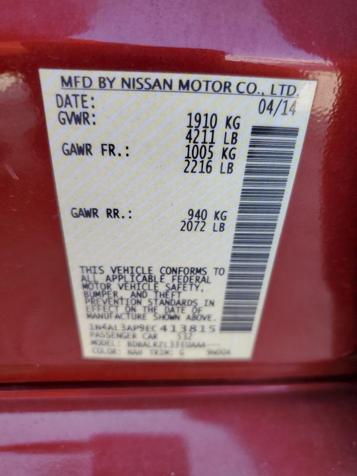 1N4AL3AP9EC413815 2014 Nissan Altima 2.5