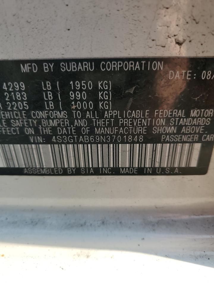 4S3GTAB69N3701848 2022 Subaru Impreza