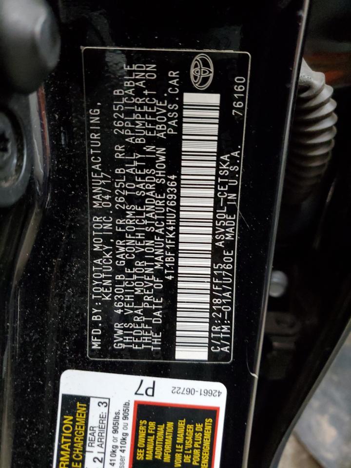 4T1BF1FK4HU769364 2017 TOYOTA CAMRY - Image 13