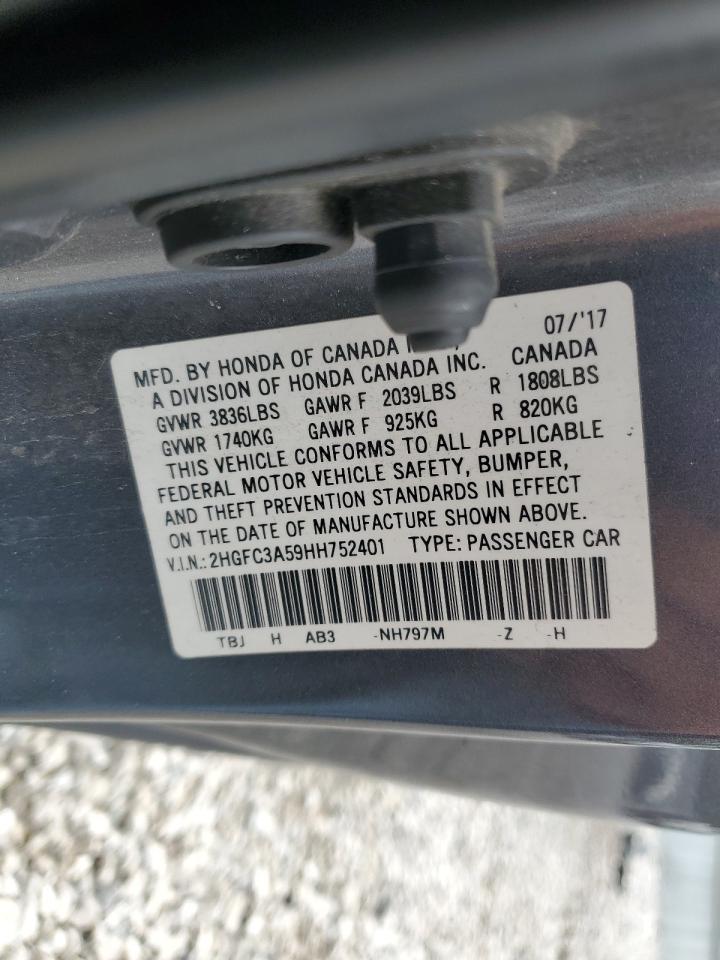 2HGFC3A59HH752401 2017 Honda Civic Si 2HGFC3A59HH752401 2017 Honda Civic Si
