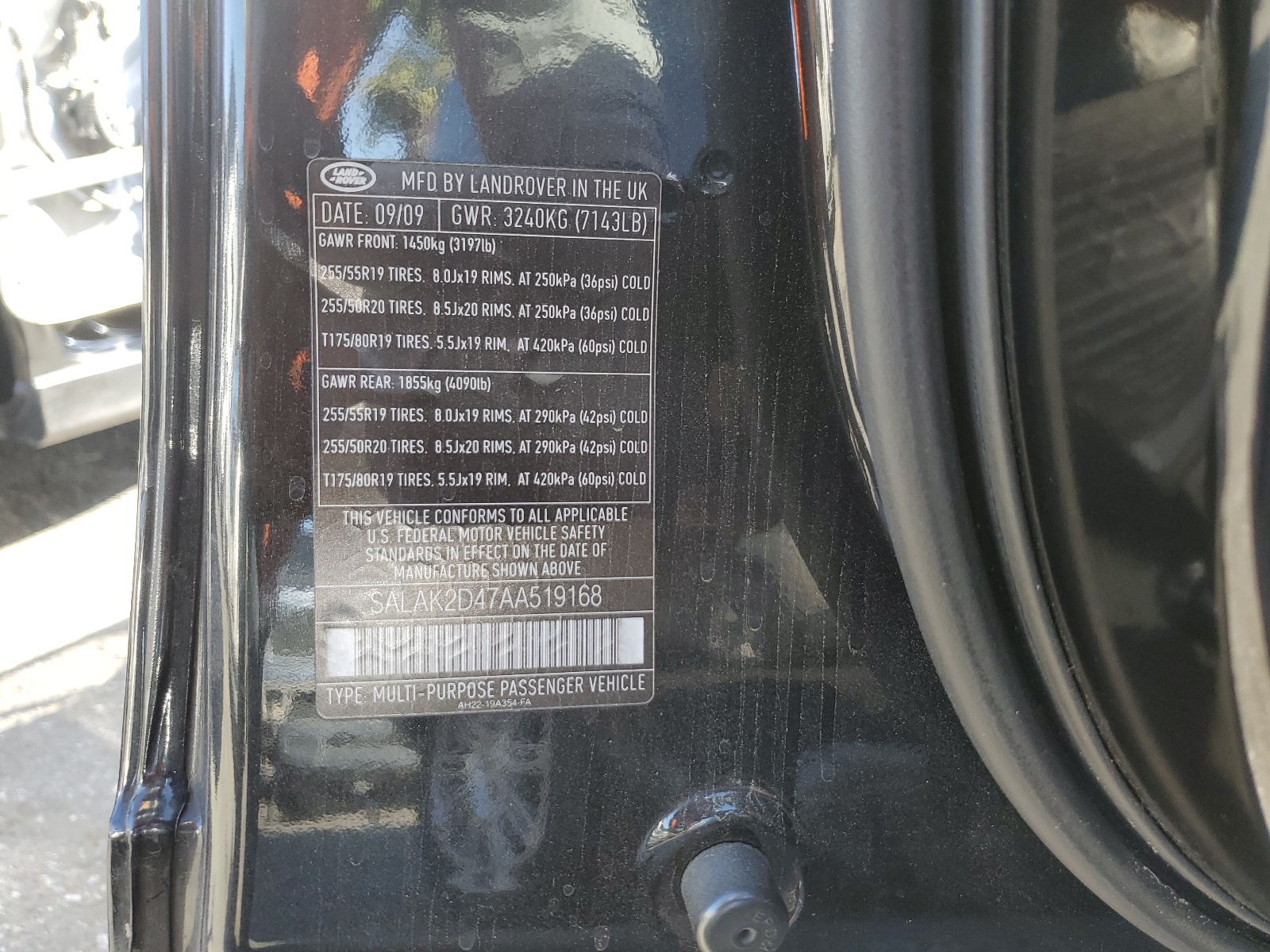 SALAK2D47AA519168 2010 Land Rover Lr4 Hse Luxury