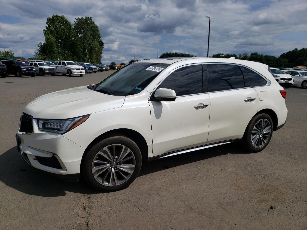 2017 Acura Mdx Technology VIN: 5FRYD4H52HB017408 Lot: 68794904