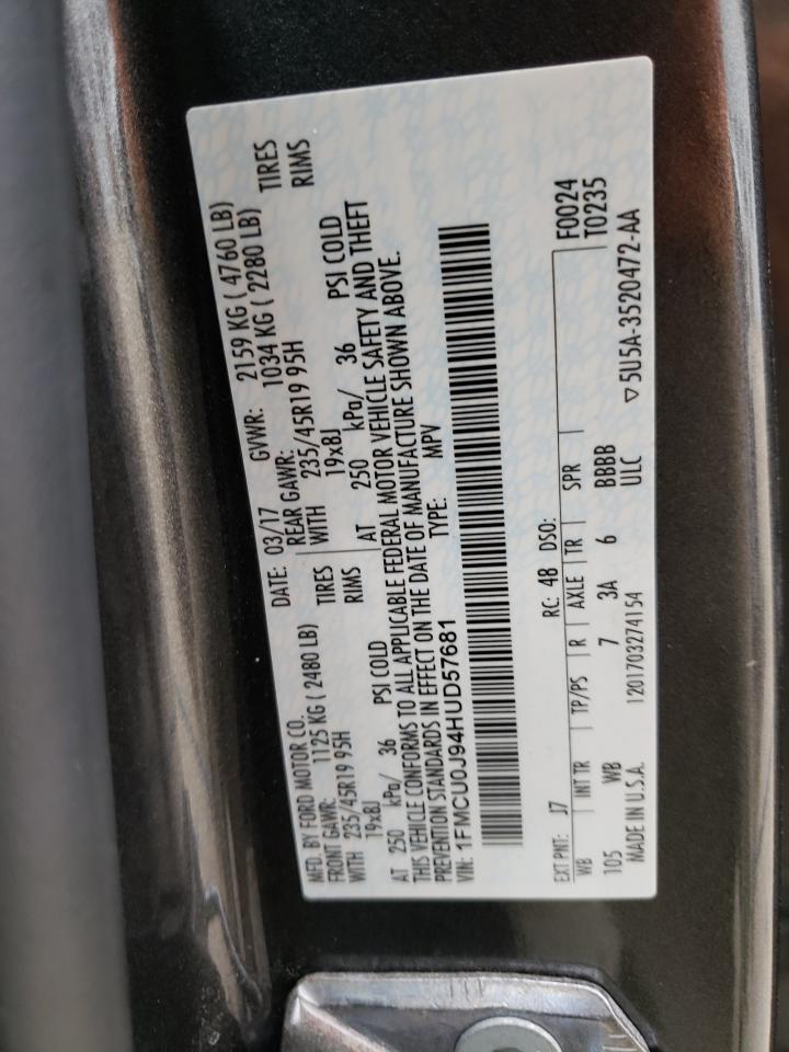 1FMCU0J94HUD57681 2017 Ford Escape Titanium