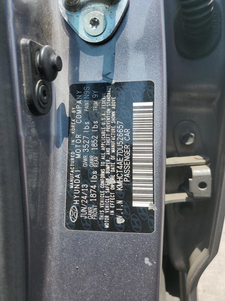 2013 Hyundai Accent Gls VIN: KMHCT4AE7DU526657 Lot: 66330354