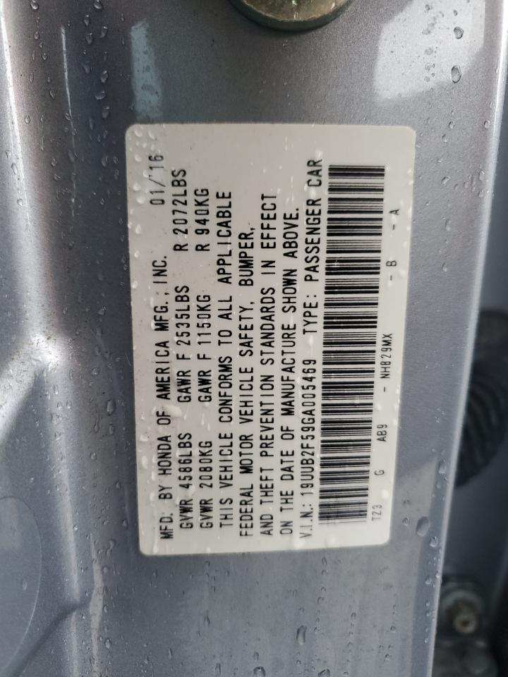 19UUB2F59GA005469 2016 Acura Tlx Tech