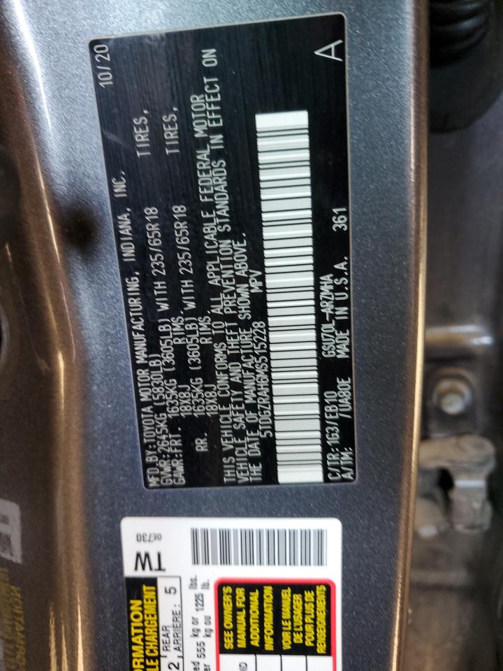 5TDGZRAH6MS515228 2021 TOYOTA HIGHLANDER - Image 13