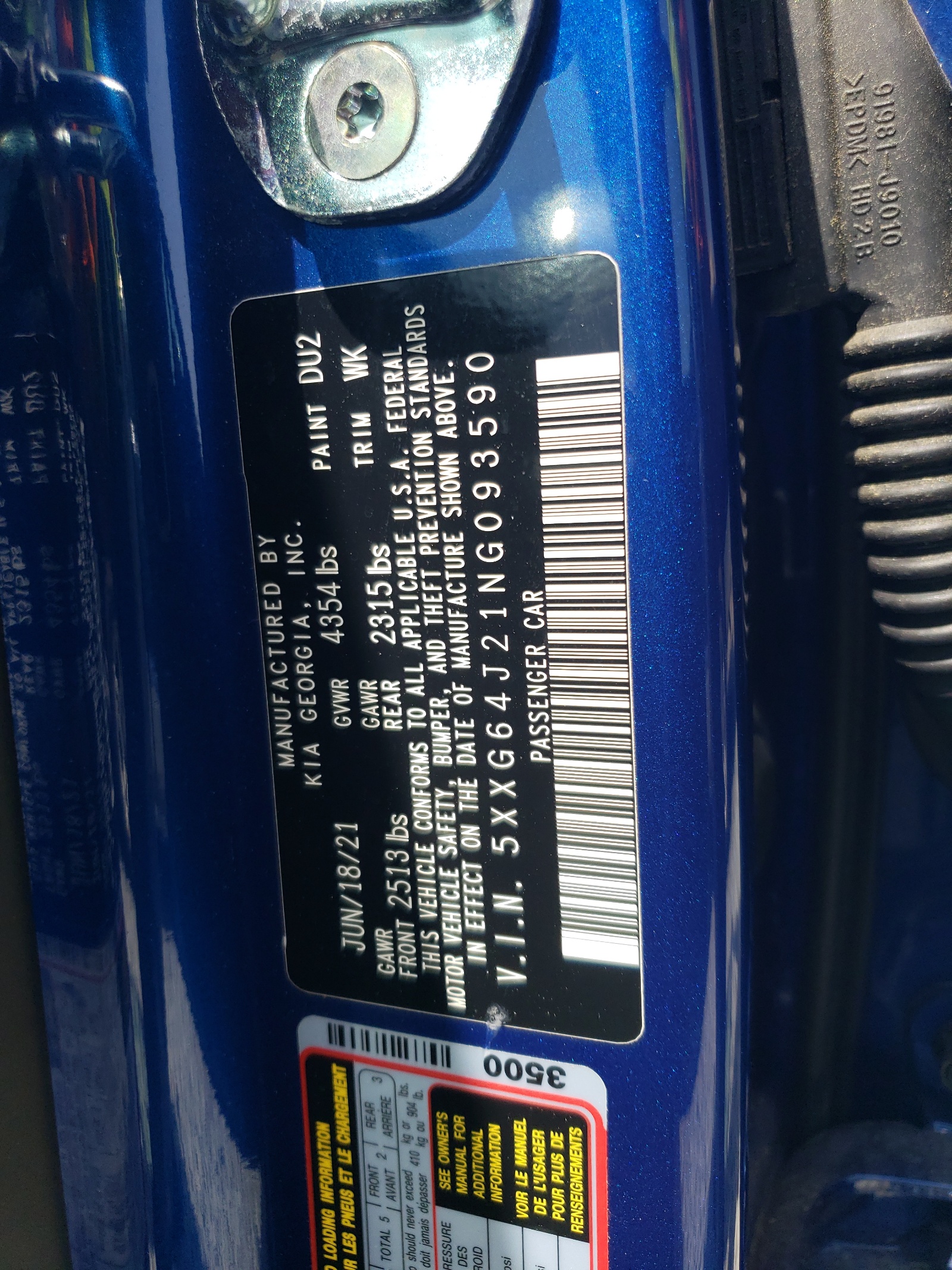 5XXG64J21NG093590 2022 Kia K5 Gt Line