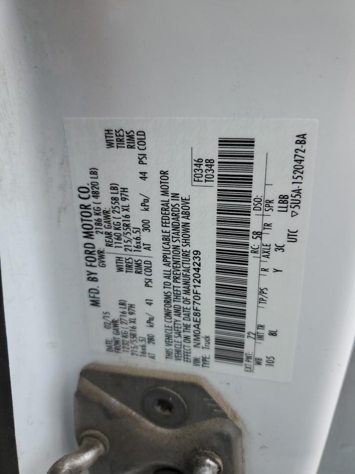 NM0AE8F70F1204239 2015 Ford Transit Connect Xlt