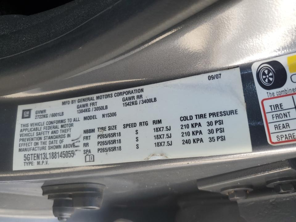 5GTEN13L188145055 2008 Hummer H3 Alpha