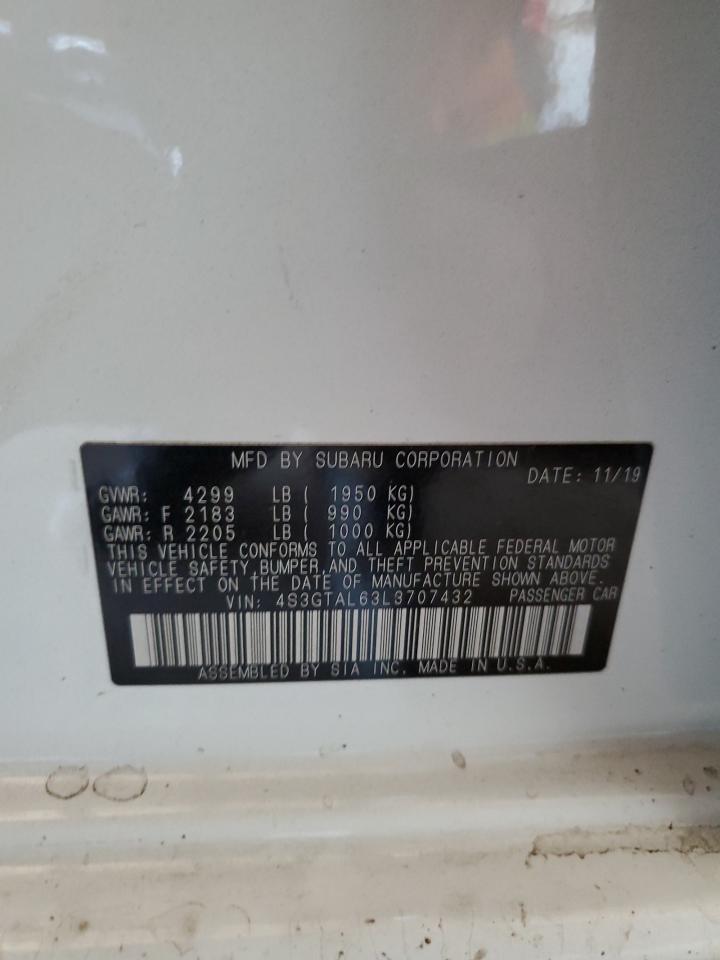 2020 Subaru Impreza Sport VIN: 4S3GTAL63L3707432 Lot: 67712604