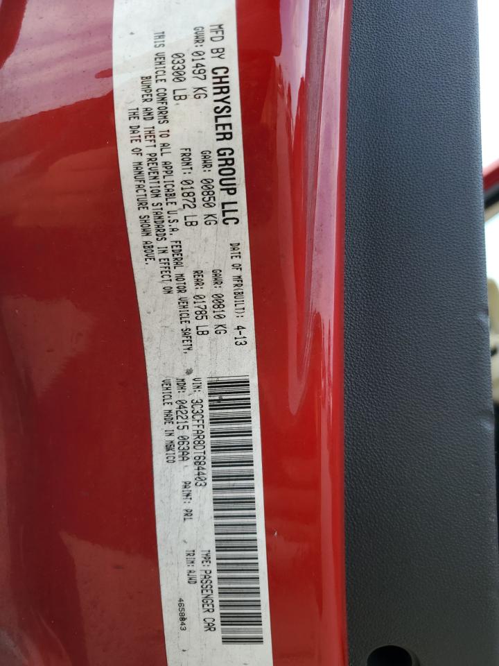 2013 Fiat 500 Pop VIN: 3C3CFFAR8DT684403 Lot: 67451144