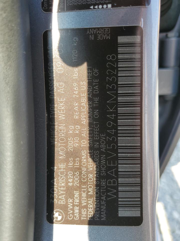 2004 BMW 330 I VIN: WBAEV53494KM33228 Lot: 66397794