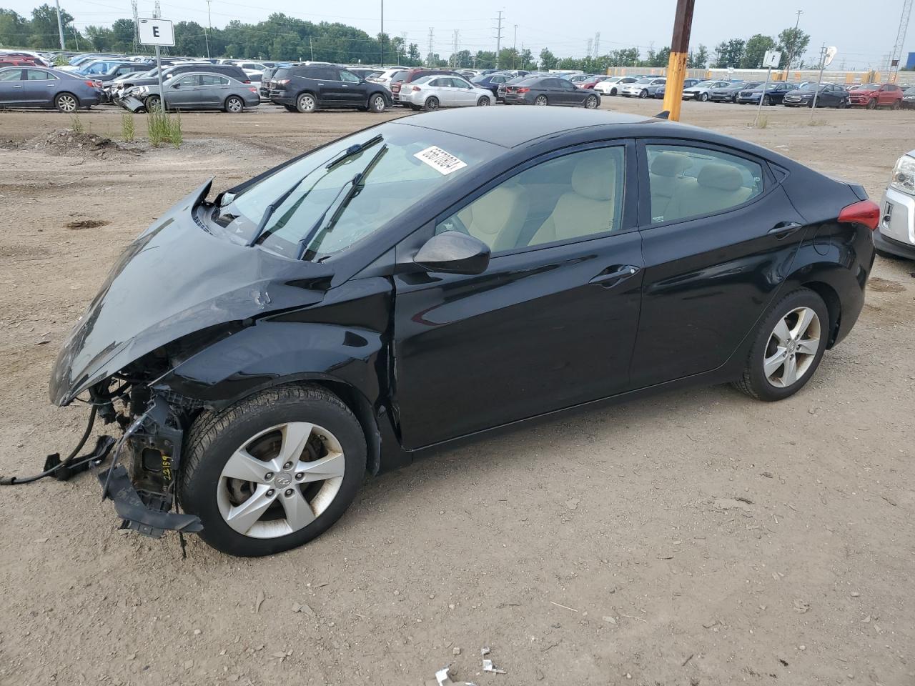 KMHDH4AE6DU533346 2013 Hyundai Elantra Gls