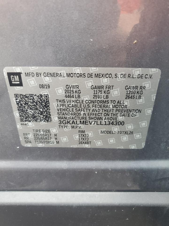 2020 GMC Terrain Sle VIN: 3GKALMEV7LL134300 Lot: 65433644