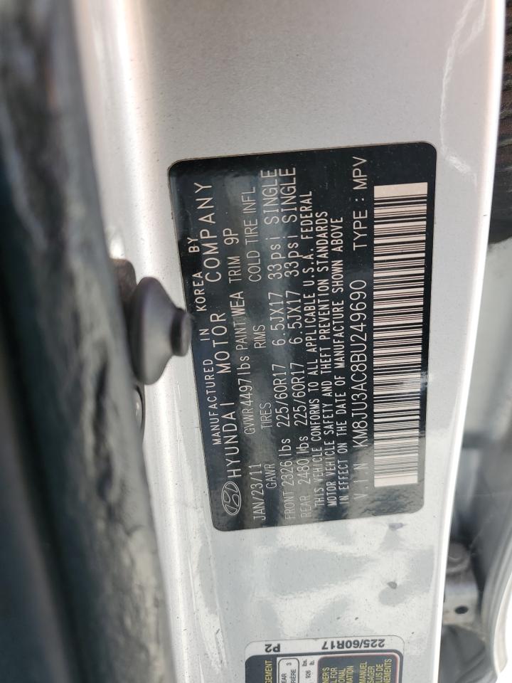 KM8JU3AC8BU249690 2011 Hyundai Tucson Gls