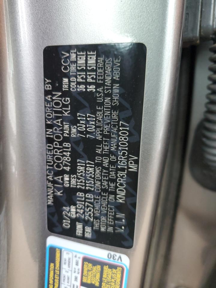 2024 Kia Niro Wind VIN: KNDCR3L16R5108017 Lot: 67143374