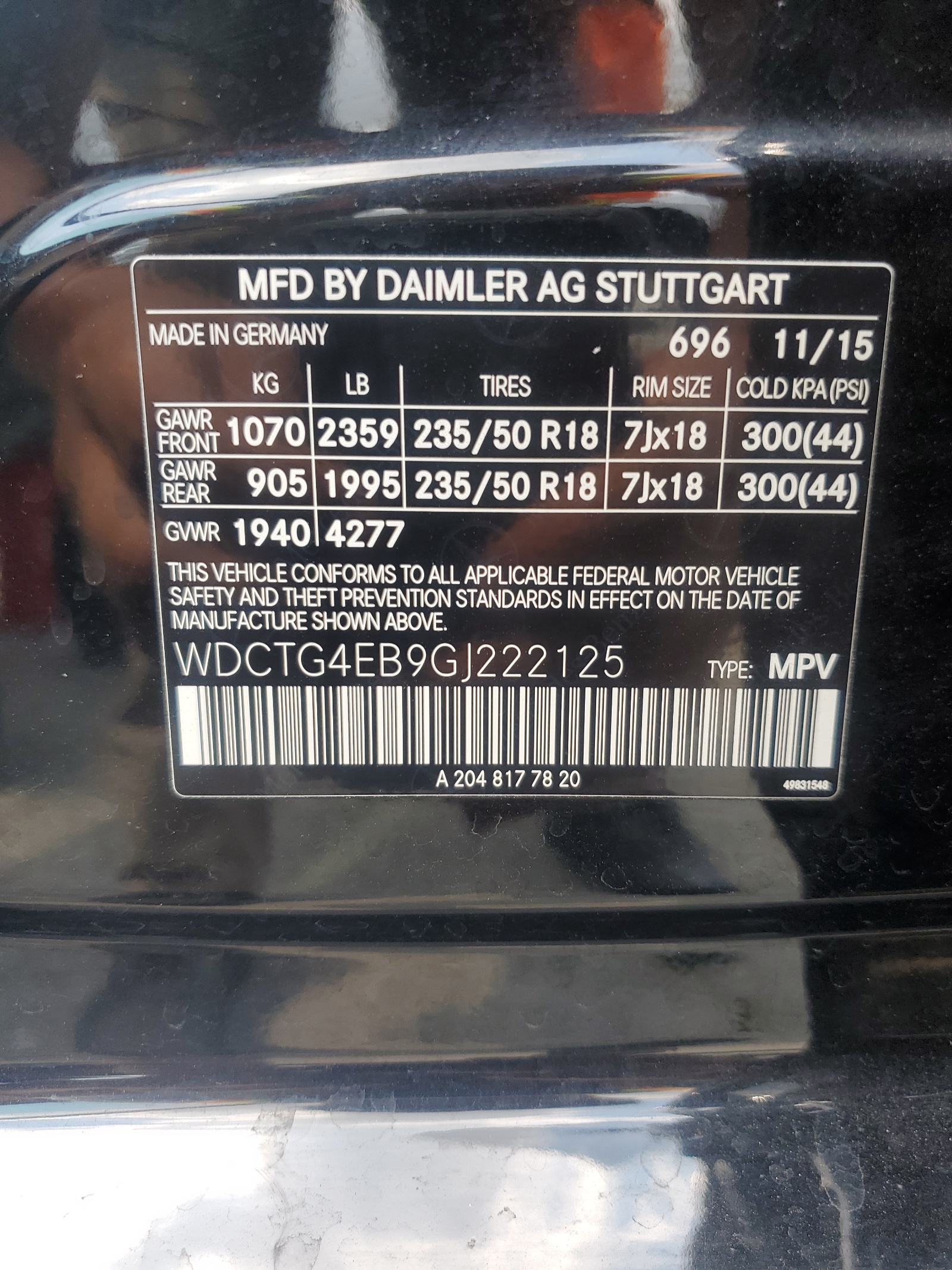 WDCTG4EB9GJ222125 2016 Mercedes-Benz Gla 250