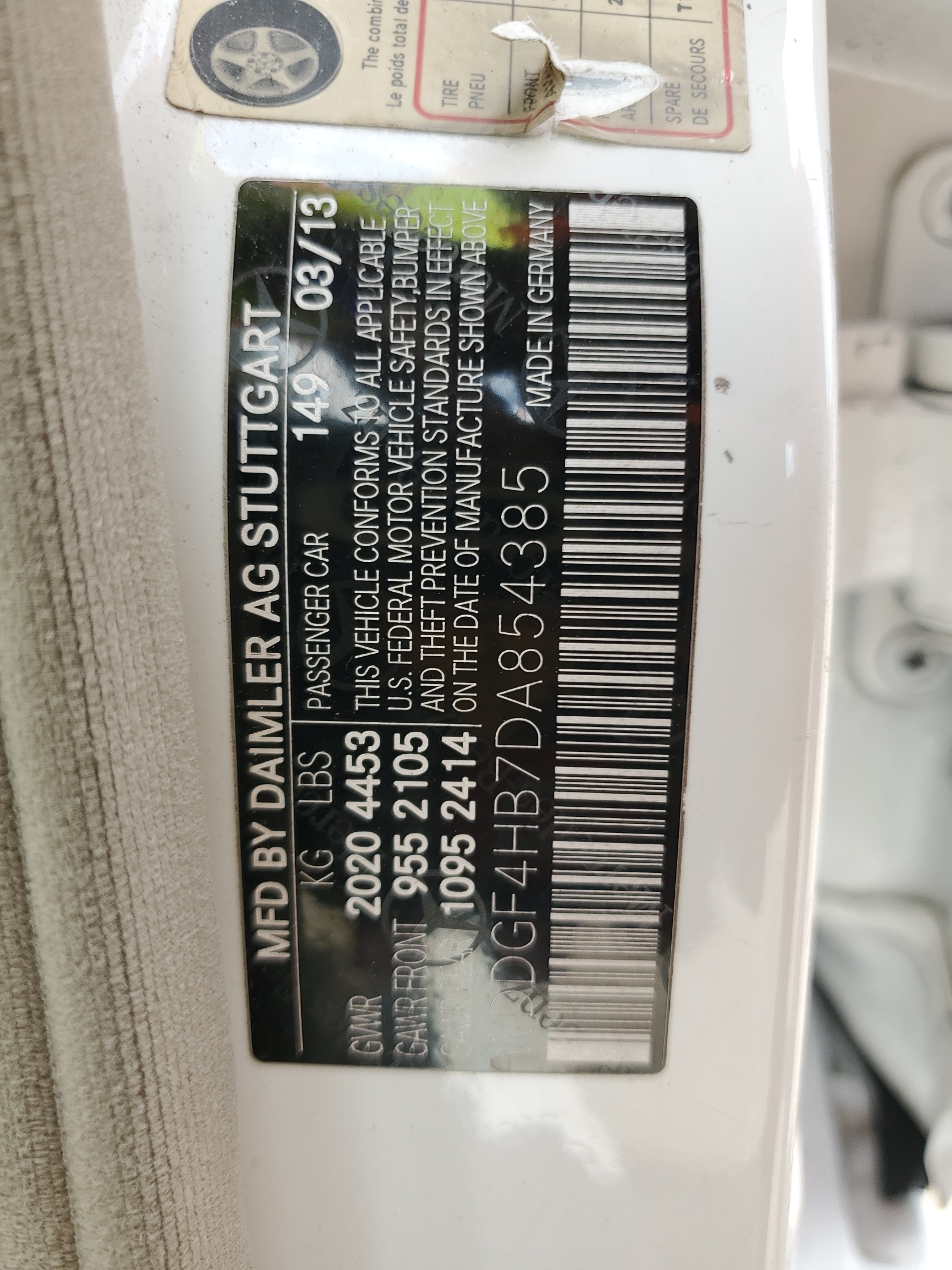 WDDGF4HB7DA854385 2013 Mercedes-Benz C 250