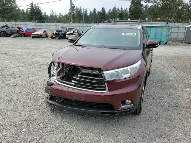2015 Toyota Highlander Limited VIN: 5TDDKRFH6FS098812 Lot: 66820304