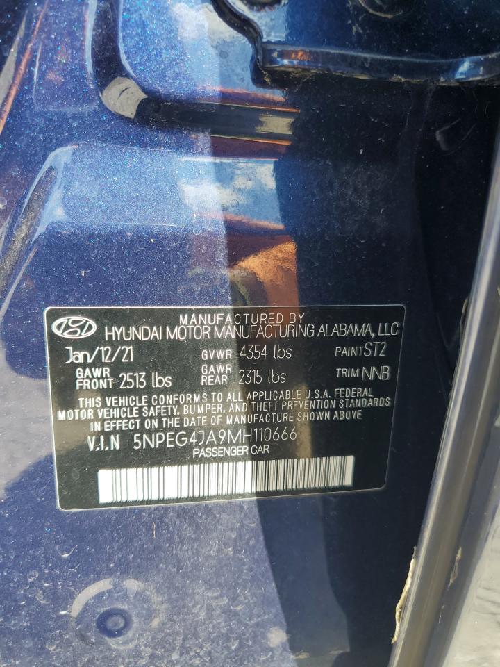 5NPEG4JA9MH110666 2021 Hyundai Sonata Se