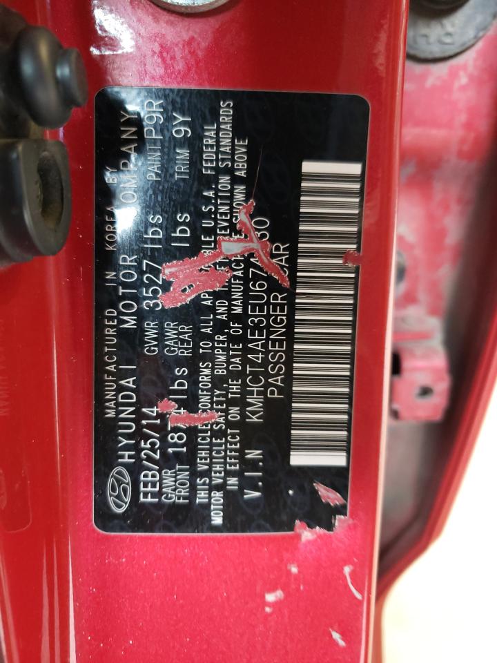 2014 Hyundai Accent Gls VIN: KMHCT4AE3EU674130 Lot: 67478064