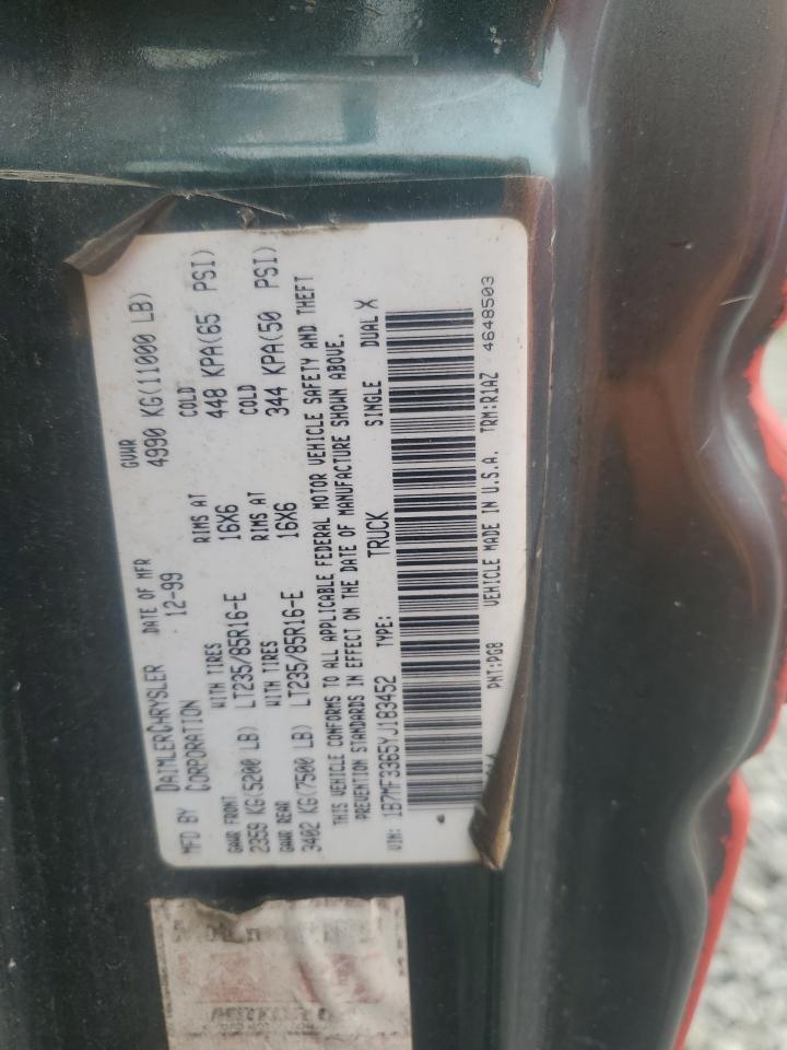 2000 Dodge Ram 3500 VIN: 1B7MF3365YJ183452 Lot: 68125714