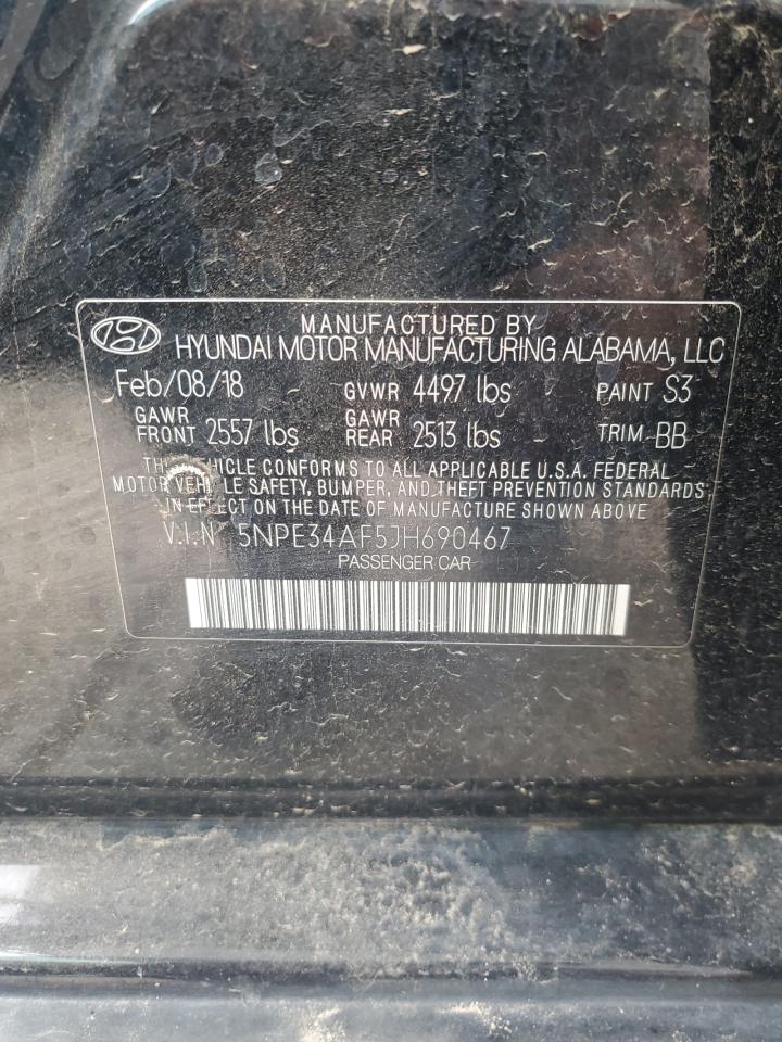 5NPE34AF5JH690467 2018 Hyundai Sonata Sport