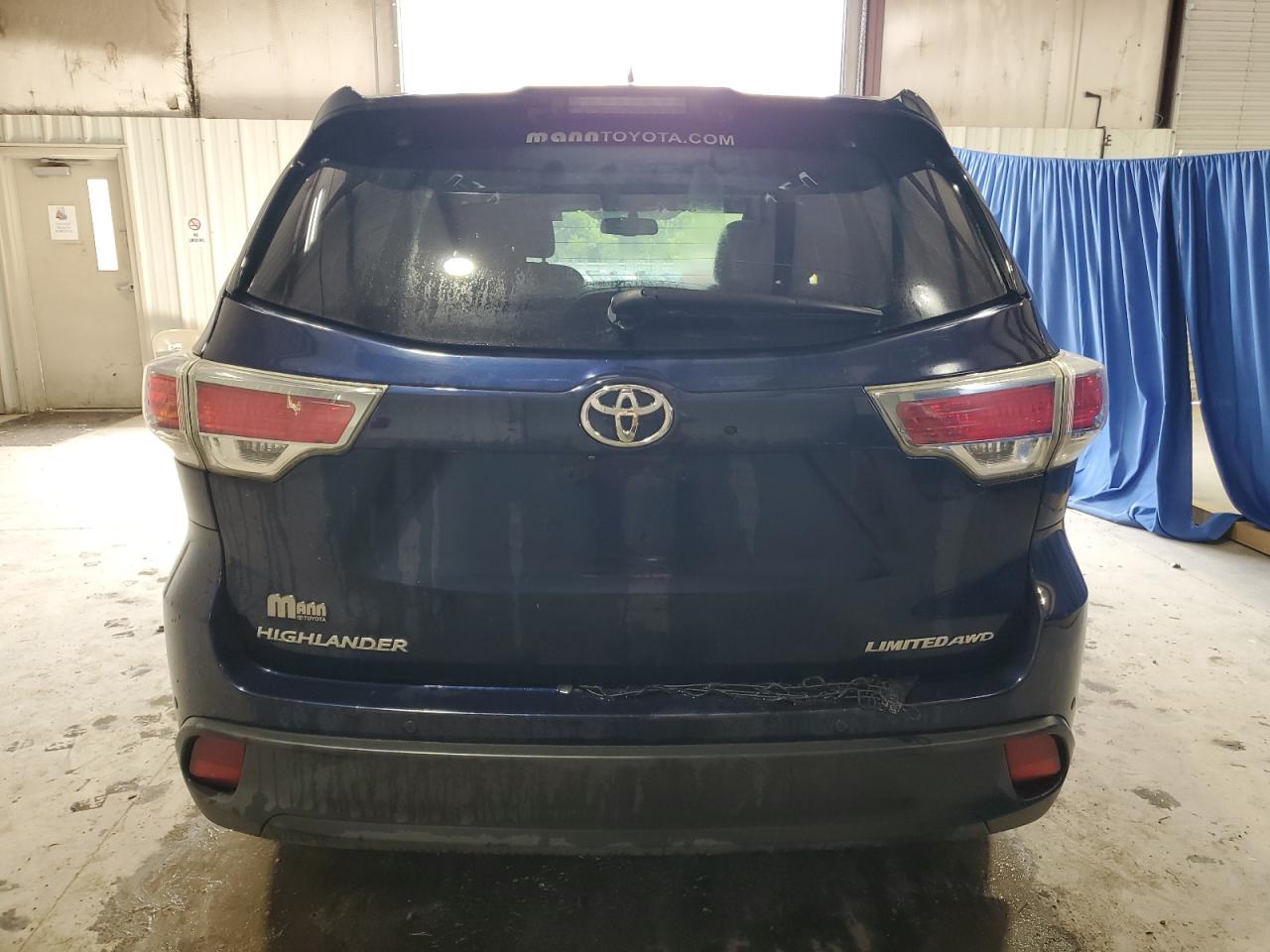 2015 Toyota Highlander Limited VIN: 5TDDKRFH5FS127216 Lot: 65232604