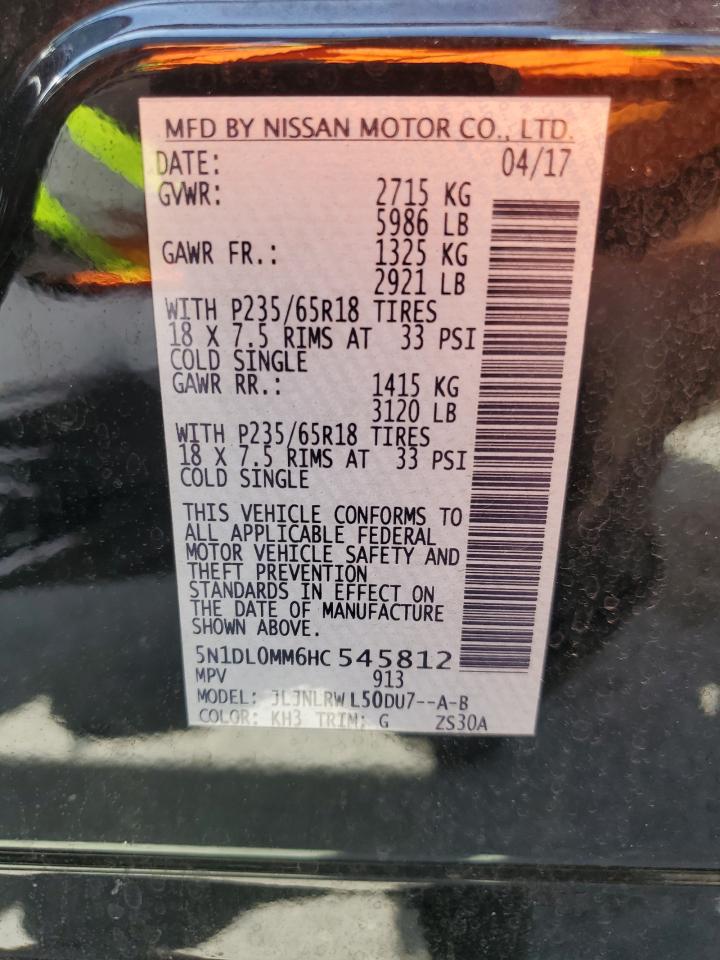 5N1DL0MM6HC545812 2017 Infiniti Qx60