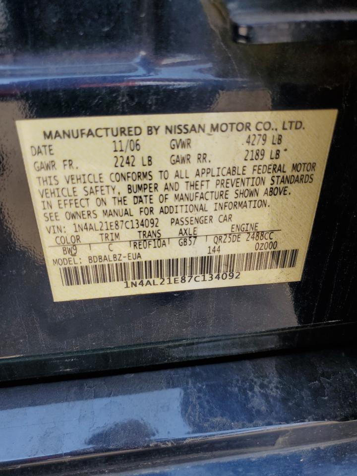 1N4AL21E87C134092 2007 Nissan Altima 2.5