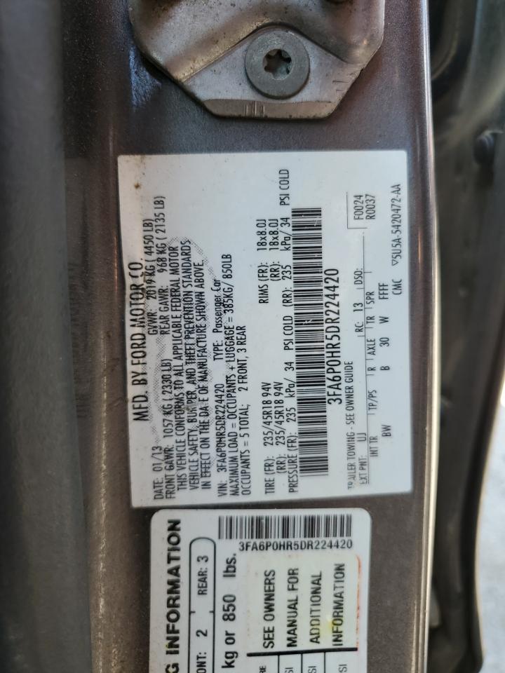 3FA6P0HR5DR224420 2013 Ford Fusion Se