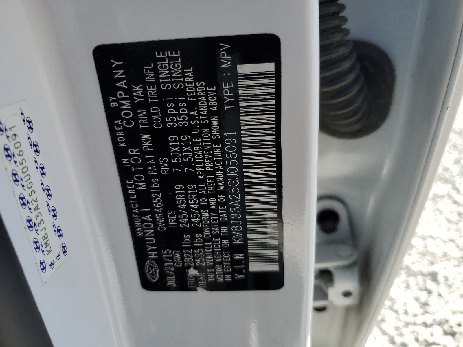 2016 Hyundai Tucson Limited vin: KM8J33A25GU056091