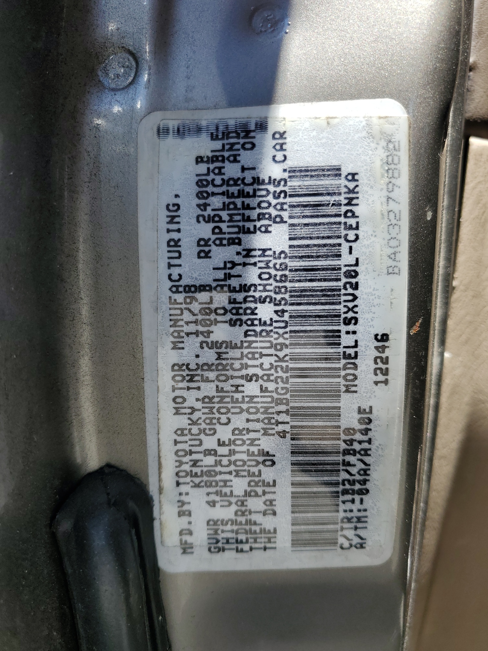 4T1BG22K9XU458665 1999 Toyota Camry Ce