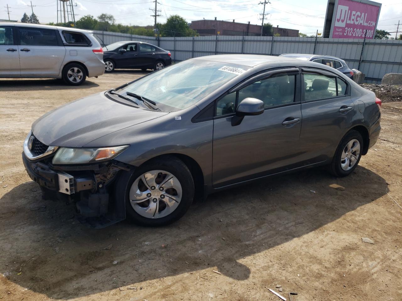 2013 Honda Civic Lx VIN: 19XFB2F58DE009805 Lot: 69108844