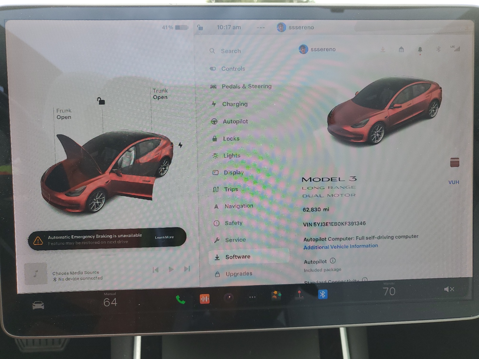 5YJ3E1EB0KF391346 2019 Tesla Model 3