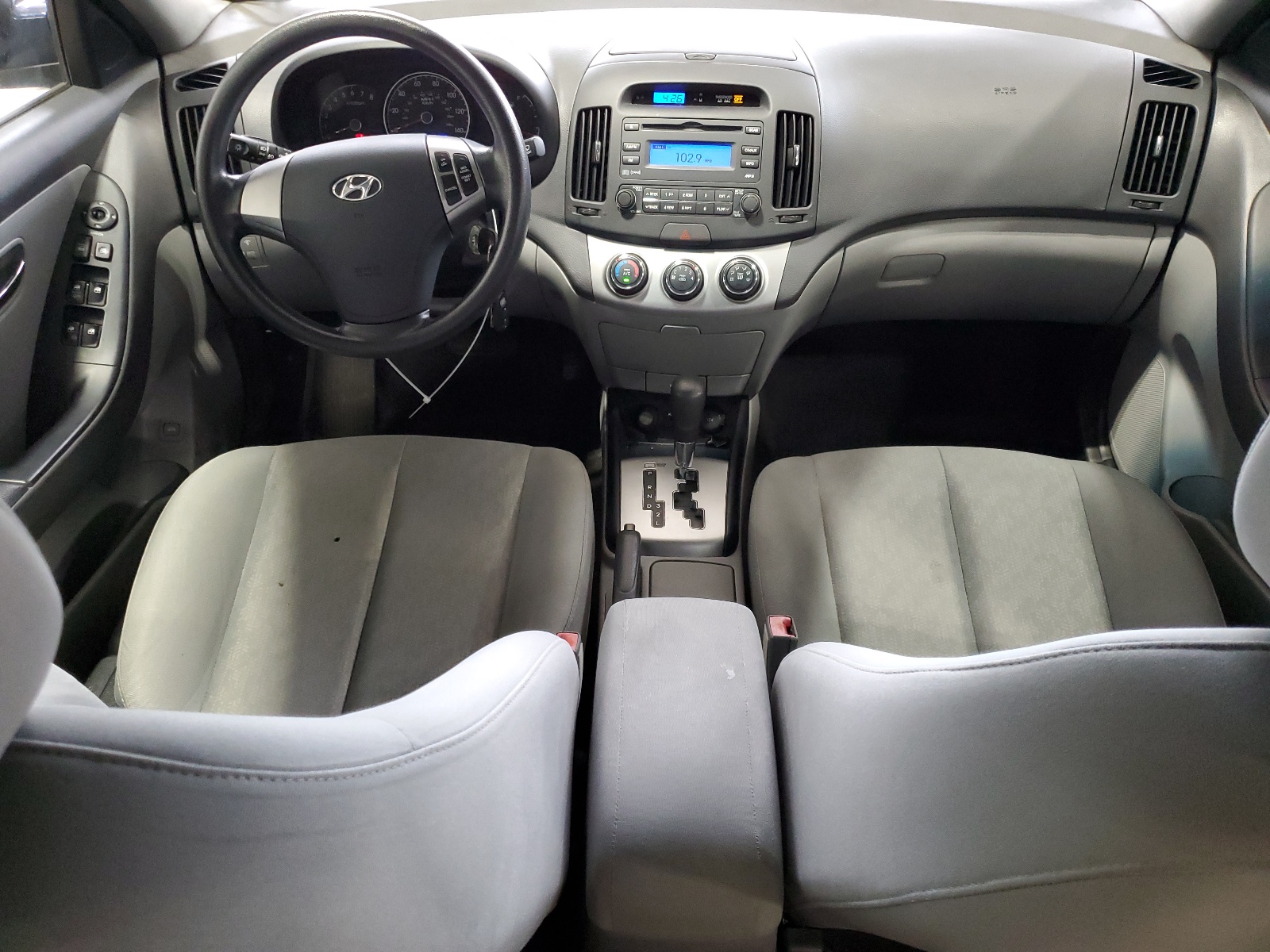 KMHDU4AD1AU197958 2010 Hyundai Elantra Blue