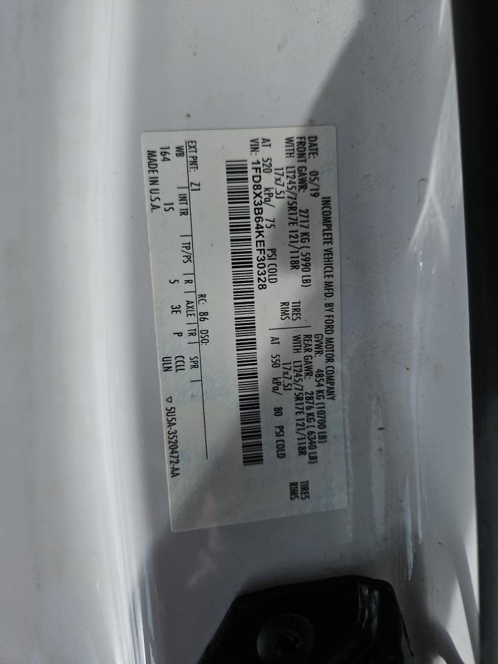 2019 Ford F350 Super Duty VIN: 1FD8X3B64KEF30328 Lot: 66369714