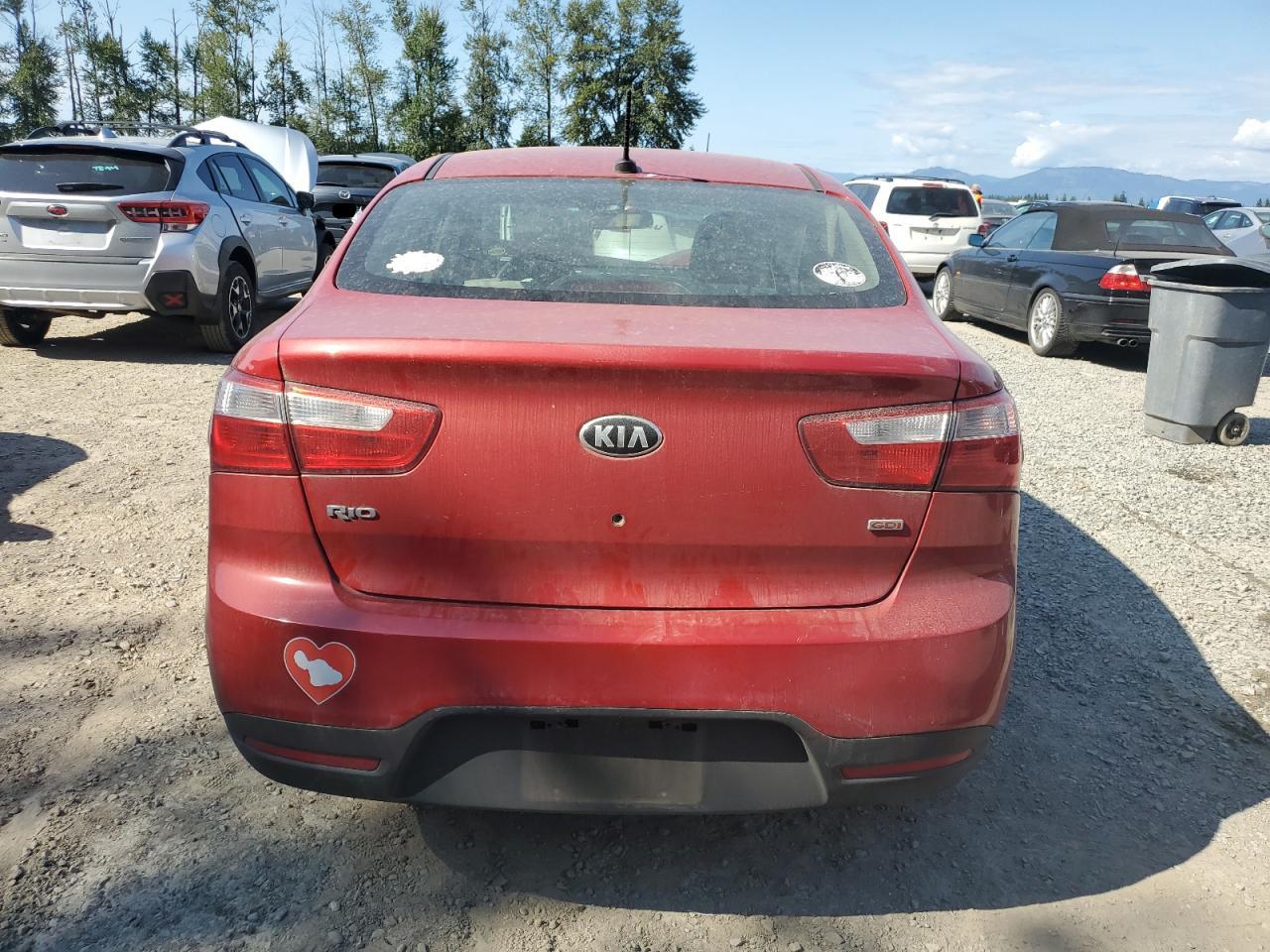 2013 Kia Rio Lx VIN: KNADM4A32D6291090 Lot: 67588724