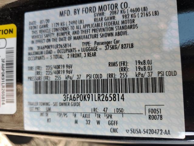 3FA6P0K91LR265814 Ford Fusion TIT 14