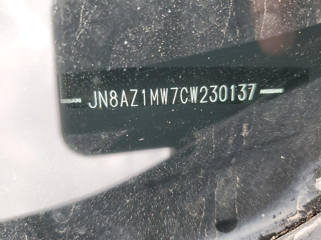 2012 Nissan Murano S VIN: JN8AZ1MW7CW230137 Lot: 68724894