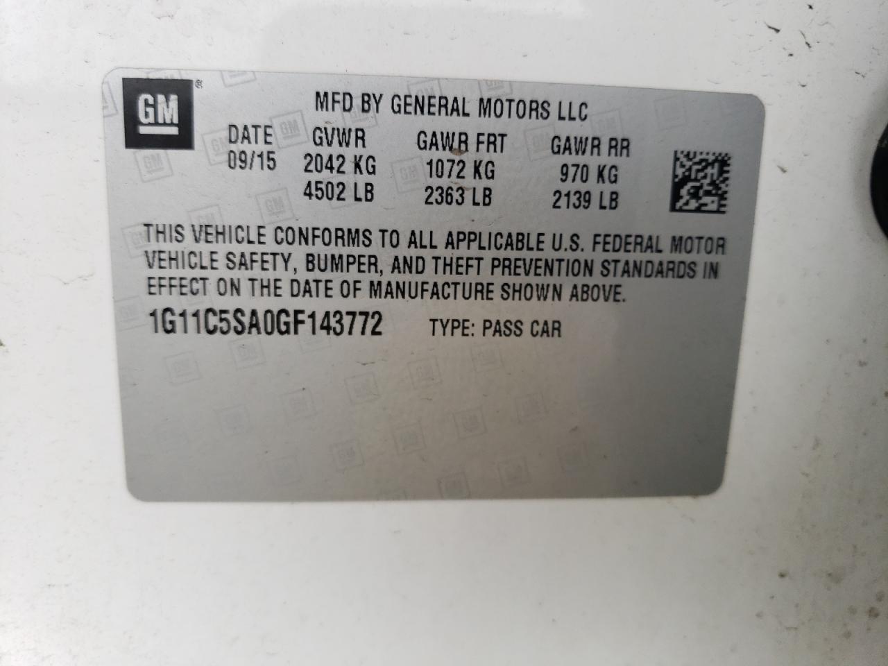 2016 Chevrolet Malibu - Image 12