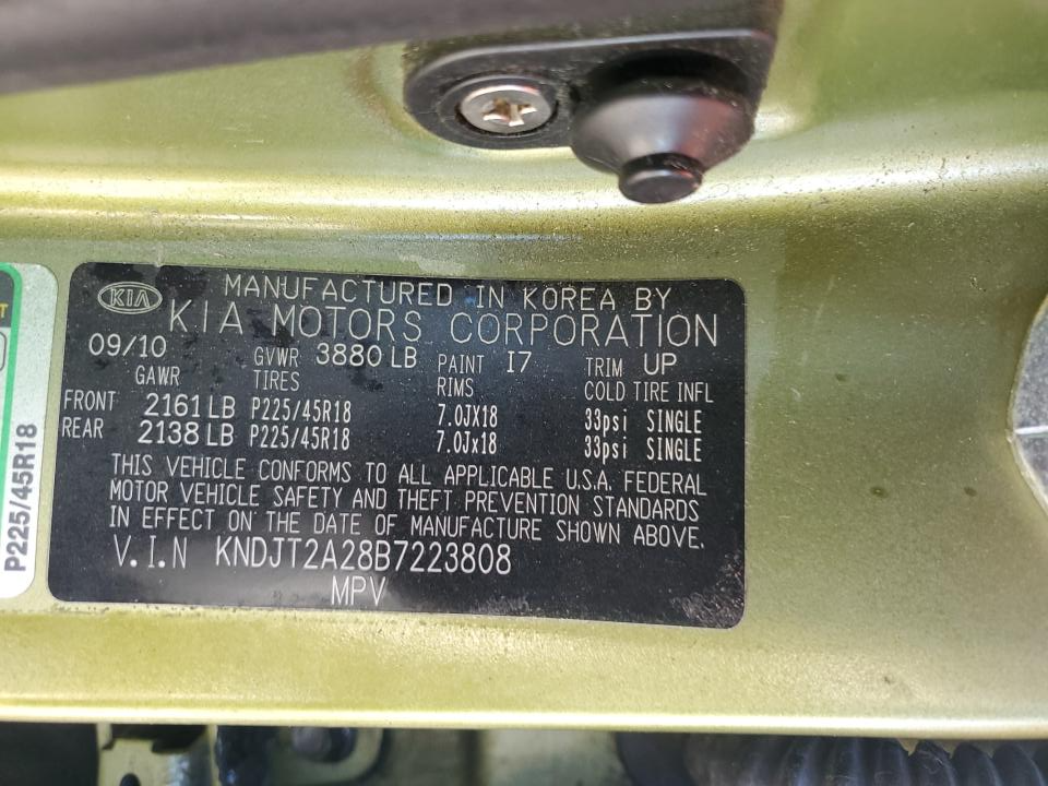 KNDJT2A28B7223808 2011 Kia Soul +