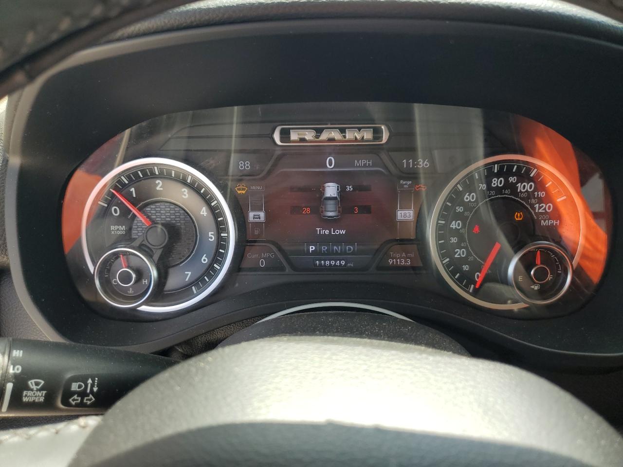 2019 Ram 1500 Big Horn/Lone Star VIN: 1C6RREFT0KN558195 Lot: 66933514