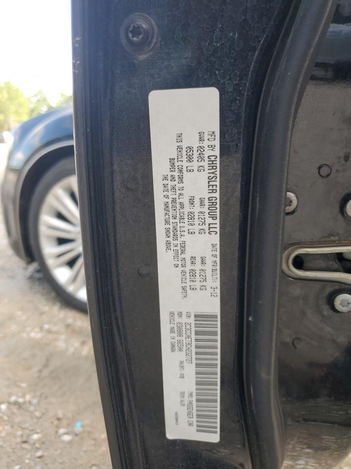 2012 Chrysler 300C VIN: 2C3CCAET9CH232727 Lot: 66694134