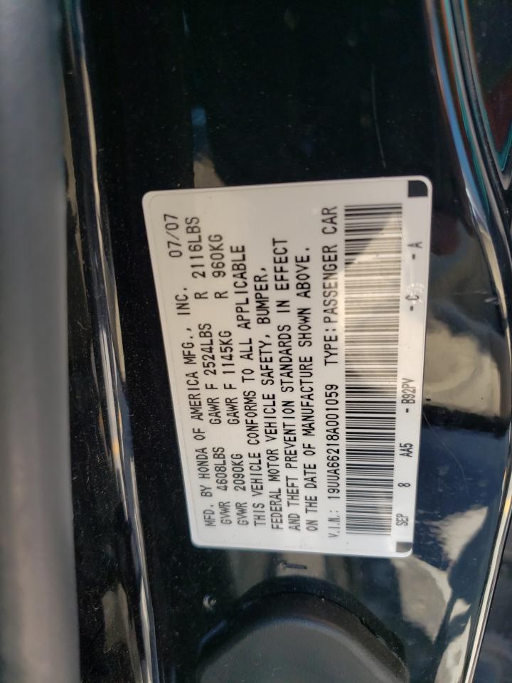 19UUA66218A001059 2008 Acura Tl