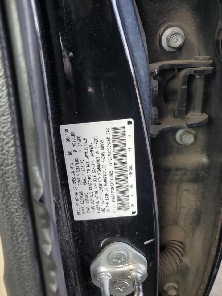 1HGCP2F36AA011362 2010 Honda Accord Lx