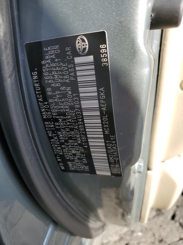 4T1BF28B94U378031 2004 Toyota Avalon Xl