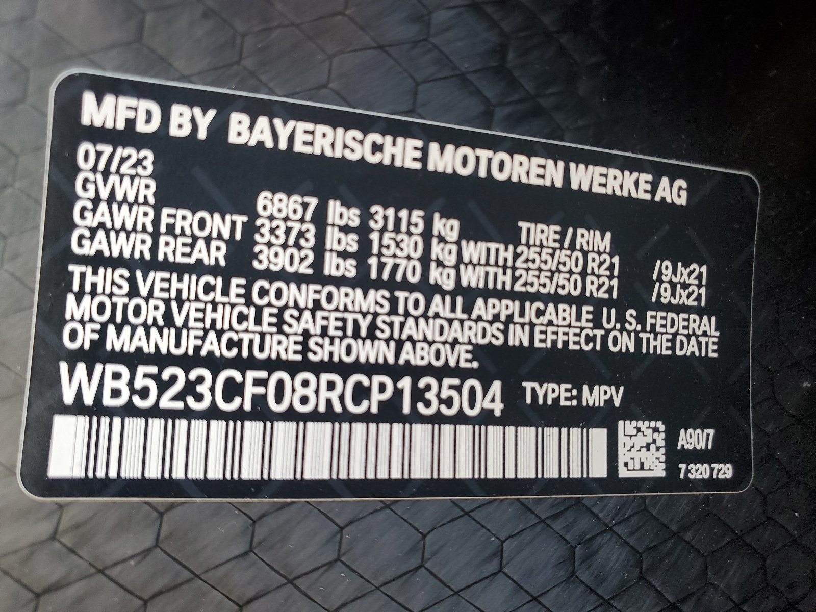 WB523CF08RCP13504 2024 BMW Ix xDrive50