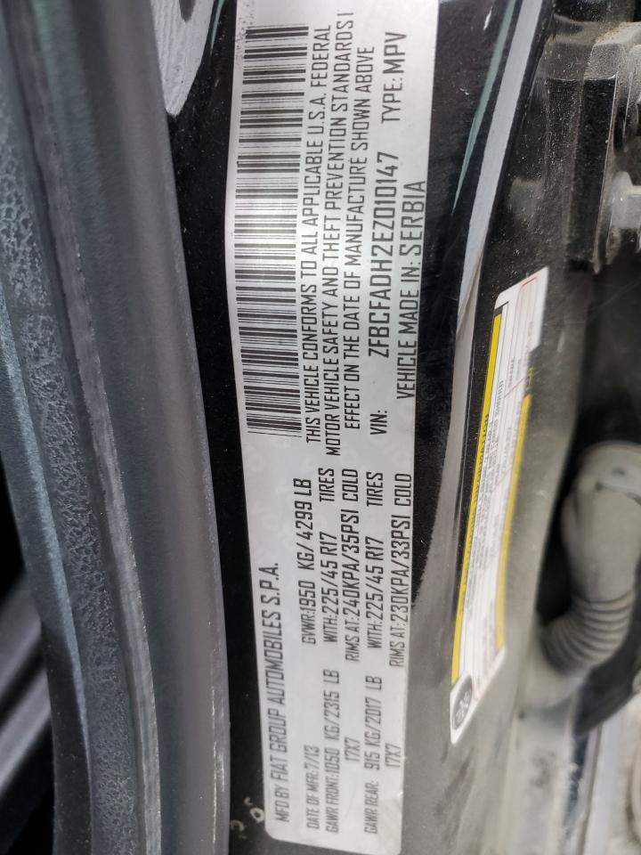 2014 Fiat 500L Trekking VIN: ZFBCFADH2EZ010147 Lot: 66531174