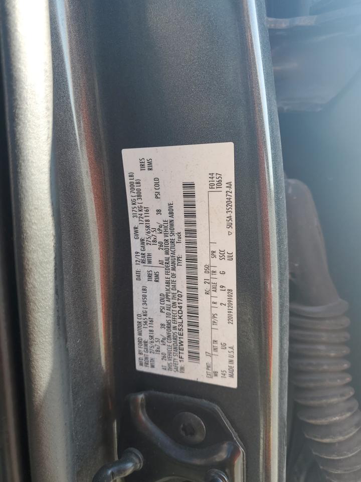 1FTEW1E53LKD41707 2020 Ford F150 Supercrew